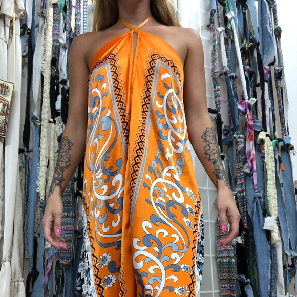 Silky seven way wrap/tie dress! - Picture 5 of 5